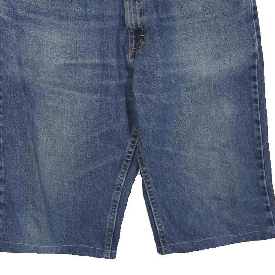 WRANGLER Mens Denim Blue Casual Shorts M W34 Cotton Blend Classic Fit