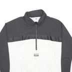 ADIDAS Mens Black & White Zip Jacket XL Polyester Sports Casual Retro Track