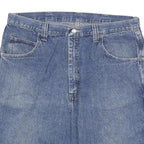 WRANGLER Mens Shorts Blue Denim Casual 2XL W36 Carpenter Style