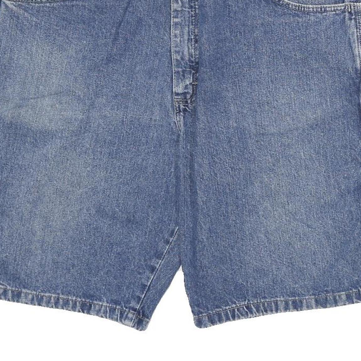 WRANGLER Mens Shorts Blue Denim Casual 2XL W36 Carpenter Style