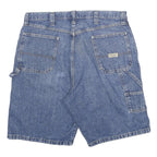 WRANGLER Mens Shorts Blue Denim Casual 2XL W36 Carpenter Style