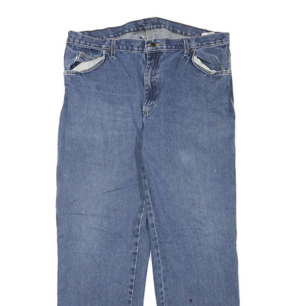 DICKIES Womens Jeans Blue Regular Straight Denim Medium W38 L32 Workwear Style