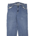 DICKIES Womens Jeans Blue Regular Straight Denim Medium W38 L32 Workwear Style