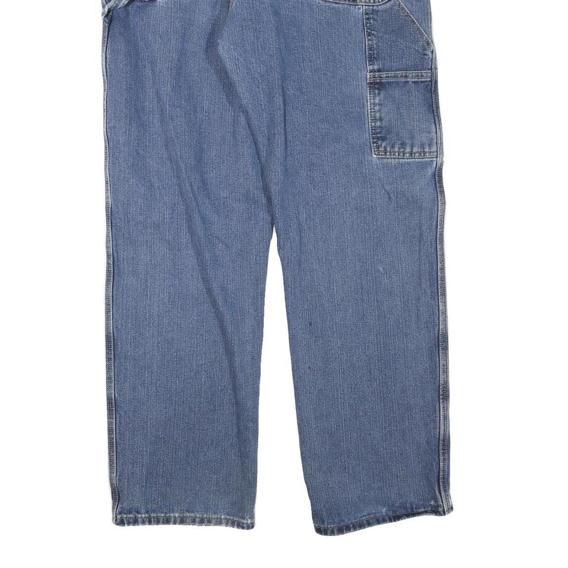 DICKIES Womens Jeans Blue Regular Straight Denim Medium W38 L32 Workwear Style