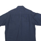 CAPT SCOTT Mens Blue Short Sleeve Casual Shirt M Summer Pocket Button