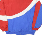 PRO CELEBRTIY Mens Red & Blue Sculpture Motif Zip Polyester Blend Jacket XL
