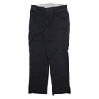 DICKIES Cargo Mens Trousers Black Regular Straight W34 L32