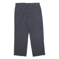 DICKIES Mens Cotton Blend Navy Relaxed Straight Trousers W36 L29 Workwear Zip