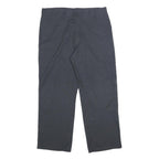 DICKIES Mens Cotton Blend Navy Relaxed Straight Trousers W36 L29 Workwear Zip