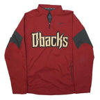 NIKE Mens Red & Grey Dbacks Jacket M Polyester Track Zip Sportswear