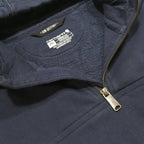 CARHARTT Mens Navy Blue ¼ Zip Hoodie 2XL Cotton Blend Casual Workwear