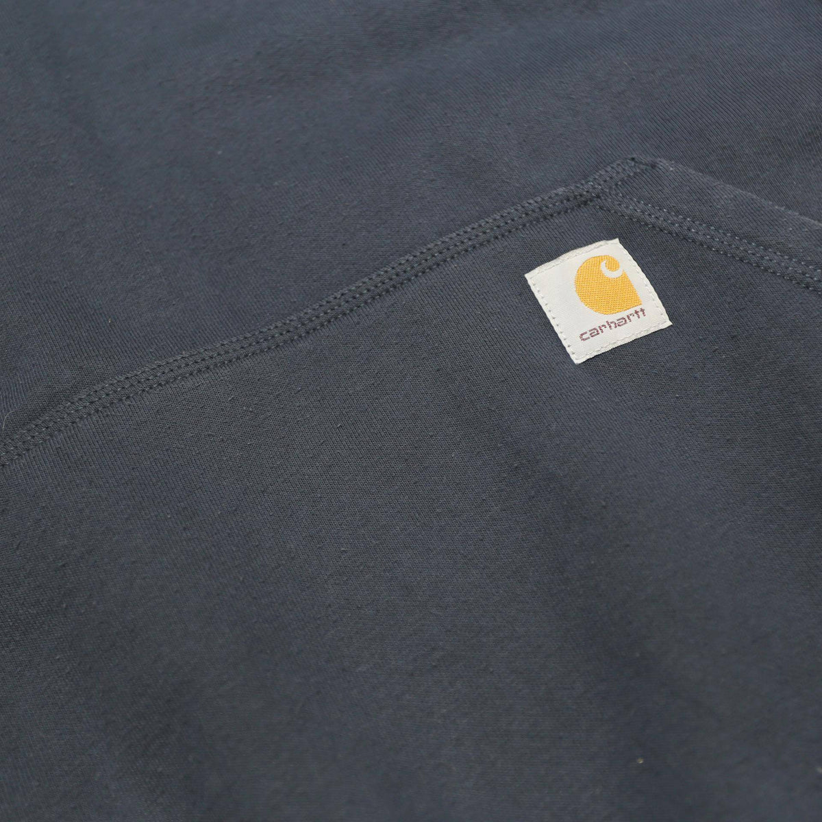 CARHARTT Mens Navy Blue ¼ Zip Hoodie 2XL Cotton Blend Casual Workwear