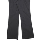 DICKIES Womens Cotton Blend Black Regular Fit Straight Leg Trousers W32 L32 Zip