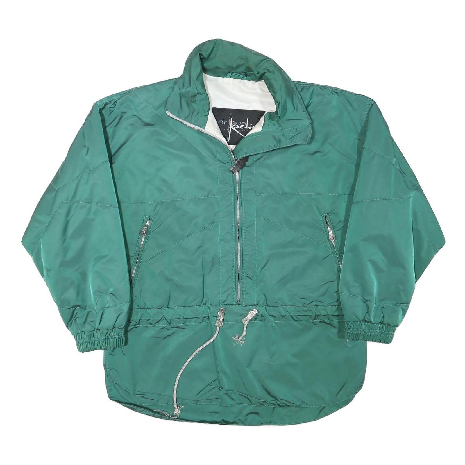 KAELIN Womens Green Jacket L Polyester Blend Zip Outdoor Casual Lightweight