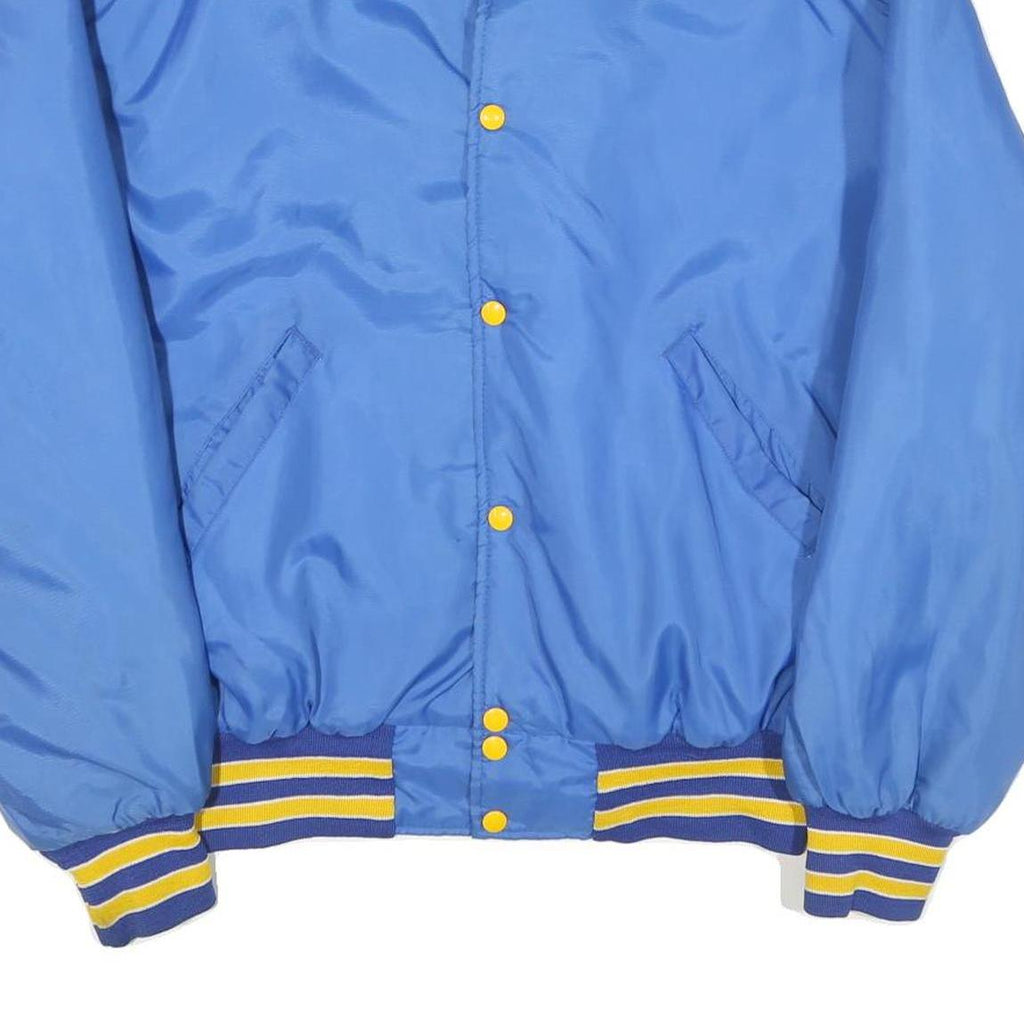 HOLLOWAY Mens Blue & Yellow Christian Life Academy Button Jacket XL Polyester