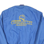 HOLLOWAY Mens Blue & Yellow Christian Life Academy Button Jacket XL Polyester