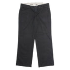 DICKIES 774 Workwear Womens Twill Trousers Black Classic Straight W34 L28