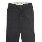 DICKIES 774 Workwear Womens Twill Trousers Black Classic Straight W34 L28