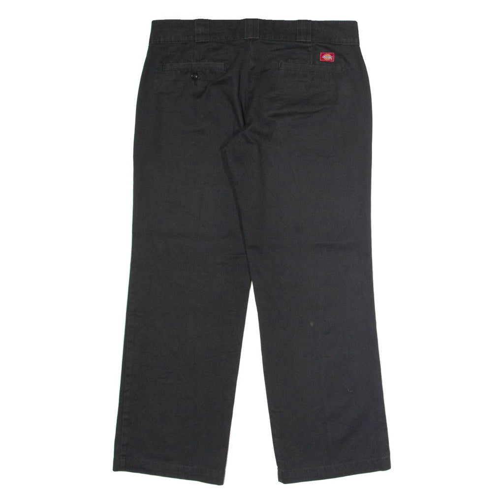 DICKIES 774 Workwear Womens Twill Trousers Black Classic Straight W34 L28