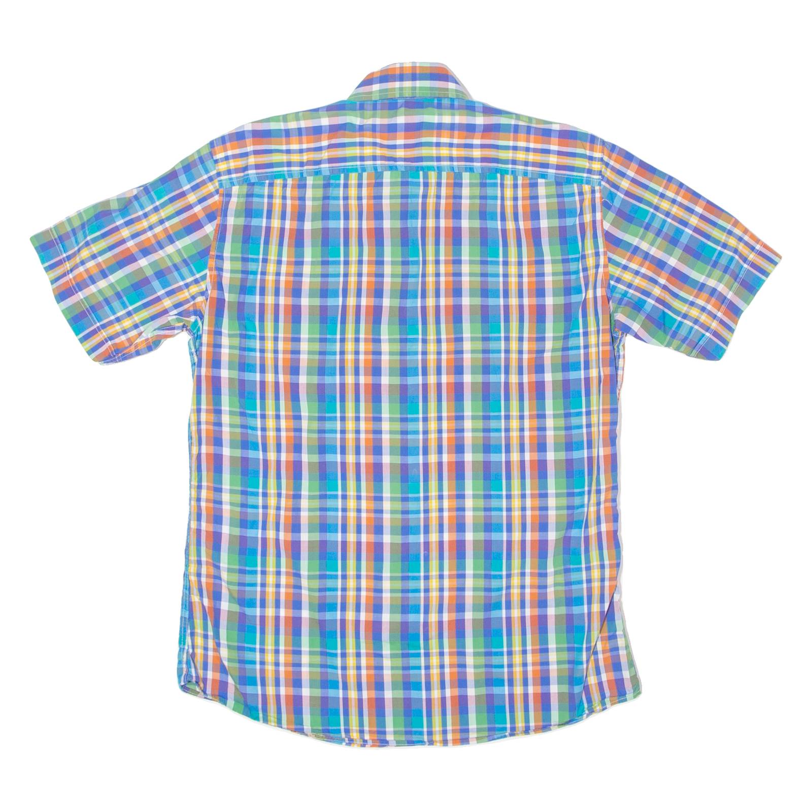 PIERRE CARDIN Mens Shirt Blue Plaid S