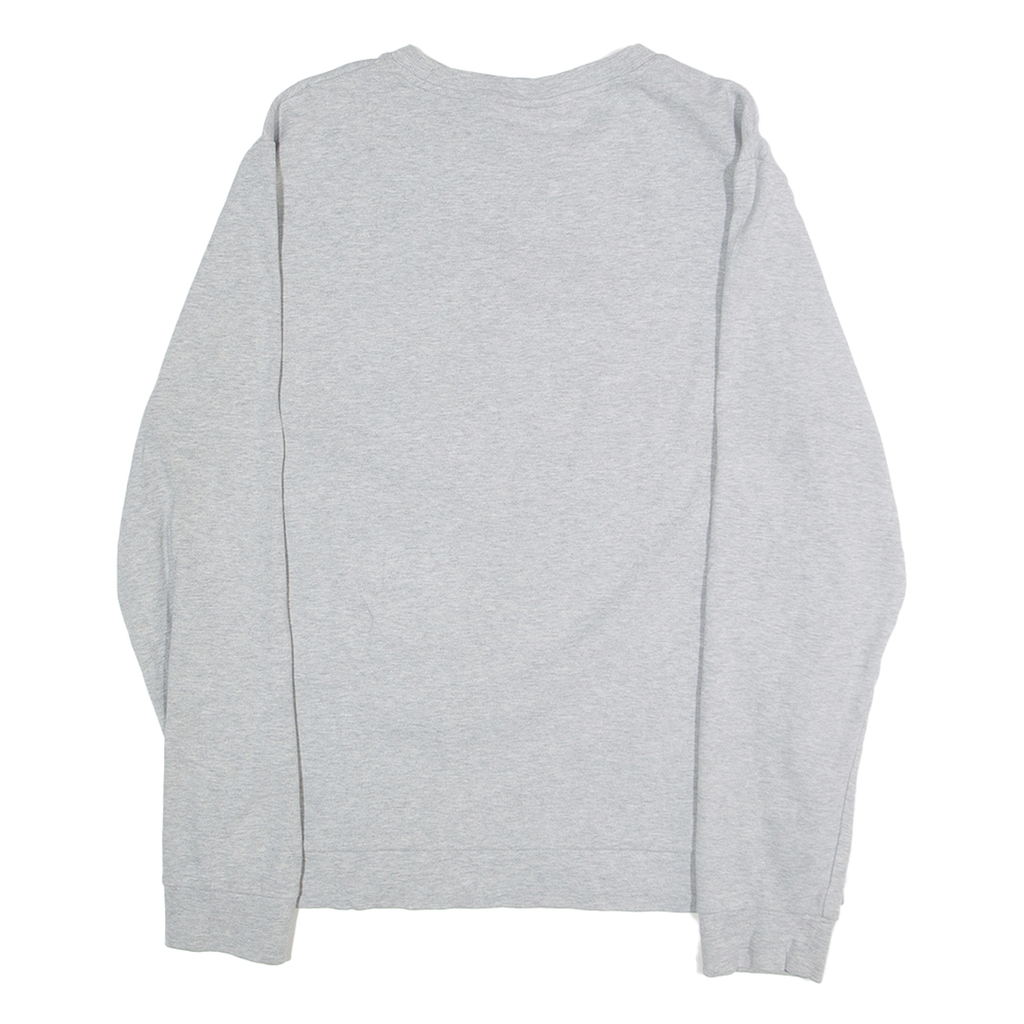 FILA Mens Grey Sweatshirt Crew Neck M Cotton Blend Pullover Logo Graphic