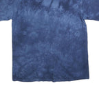 THE MOUNTAIN Mens Blue Graphic T-Shirt M Short Sleeve Crew Neck Cotton Blend
