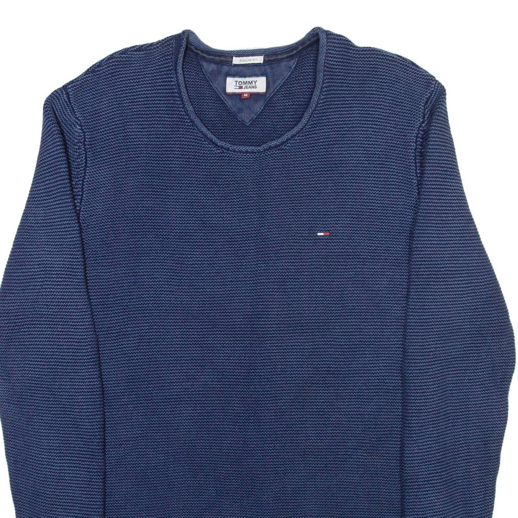 TOMMY HILFIGER Long Womens Jumper Blue Tight Knit M