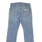CARHARTT Mens Jeans Blue Regular Straight Denim Light W32 L31 Workwear Durable