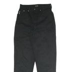H.I.S Mens Cotton Blend Black Regular Fit Zip Trousers W30 L31 Classic Casual