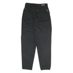 H.I.S Mens Cotton Blend Black Regular Fit Zip Trousers W30 L31 Classic Casual