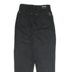 H.I.S Mens Cotton Blend Black Regular Fit Zip Trousers W30 L31 Classic Casual