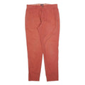 J.CREW Mens Cotton Slim Tapered Red Trousers W29 L30 Casual Smart