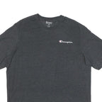 CHAMPION Mens Charcoal Grey Graphic T-Shirt XL Short Sleeve Crew Neck Logo