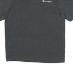 CHAMPION Mens Charcoal Grey Graphic T-Shirt XL Short Sleeve Crew Neck Logo