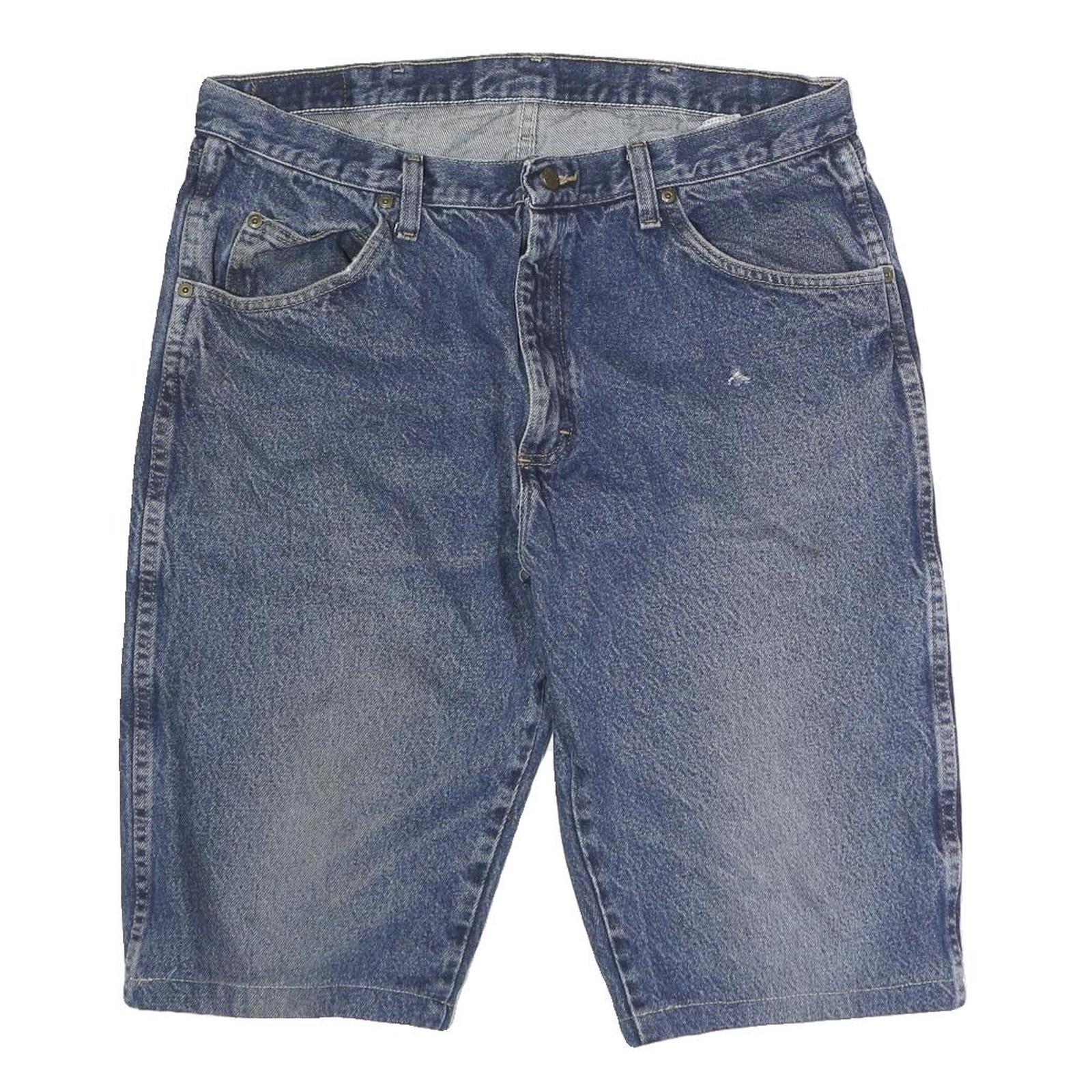 WRANGLER Mens Shorts Blue Denim Casual L W36 Classic Cotton Jeans