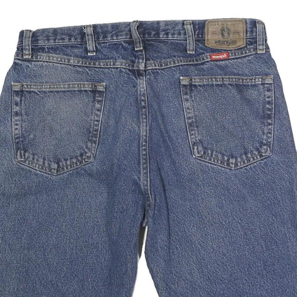 WRANGLER Mens Shorts Blue Denim Casual L W36 Classic Cotton Jeans