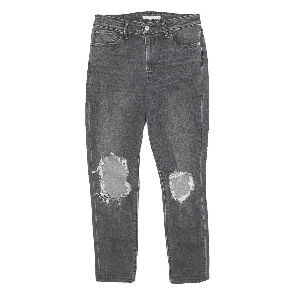 LEVI'S 721 High Rise Skinny Womens Jeans Grey Slim Skinny Denim Medium W29 L28
