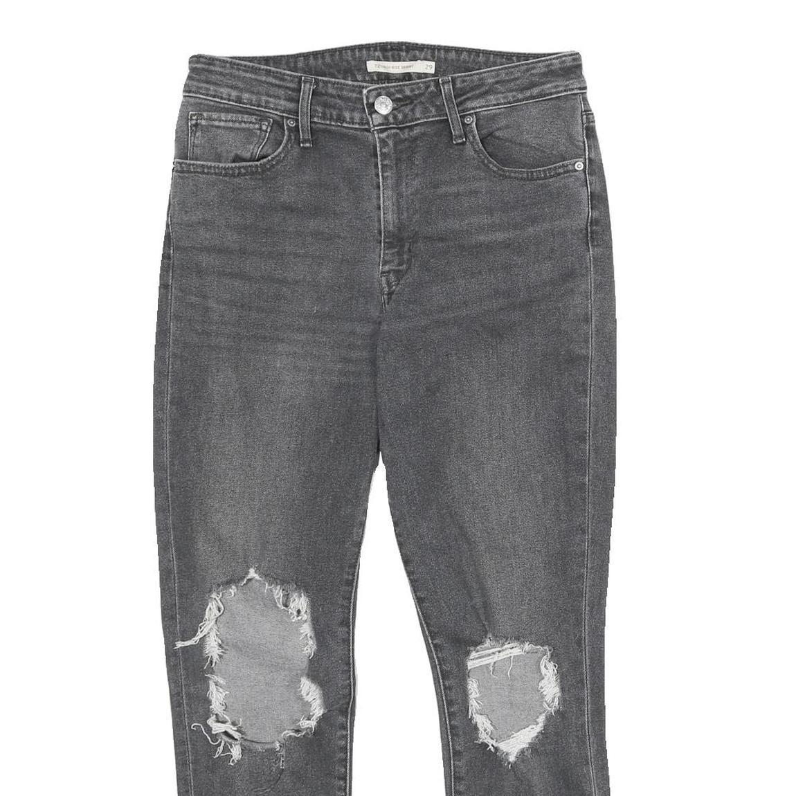 LEVI'S 721 High Rise Skinny Womens Jeans Grey Slim Skinny Denim Medium W29 L28