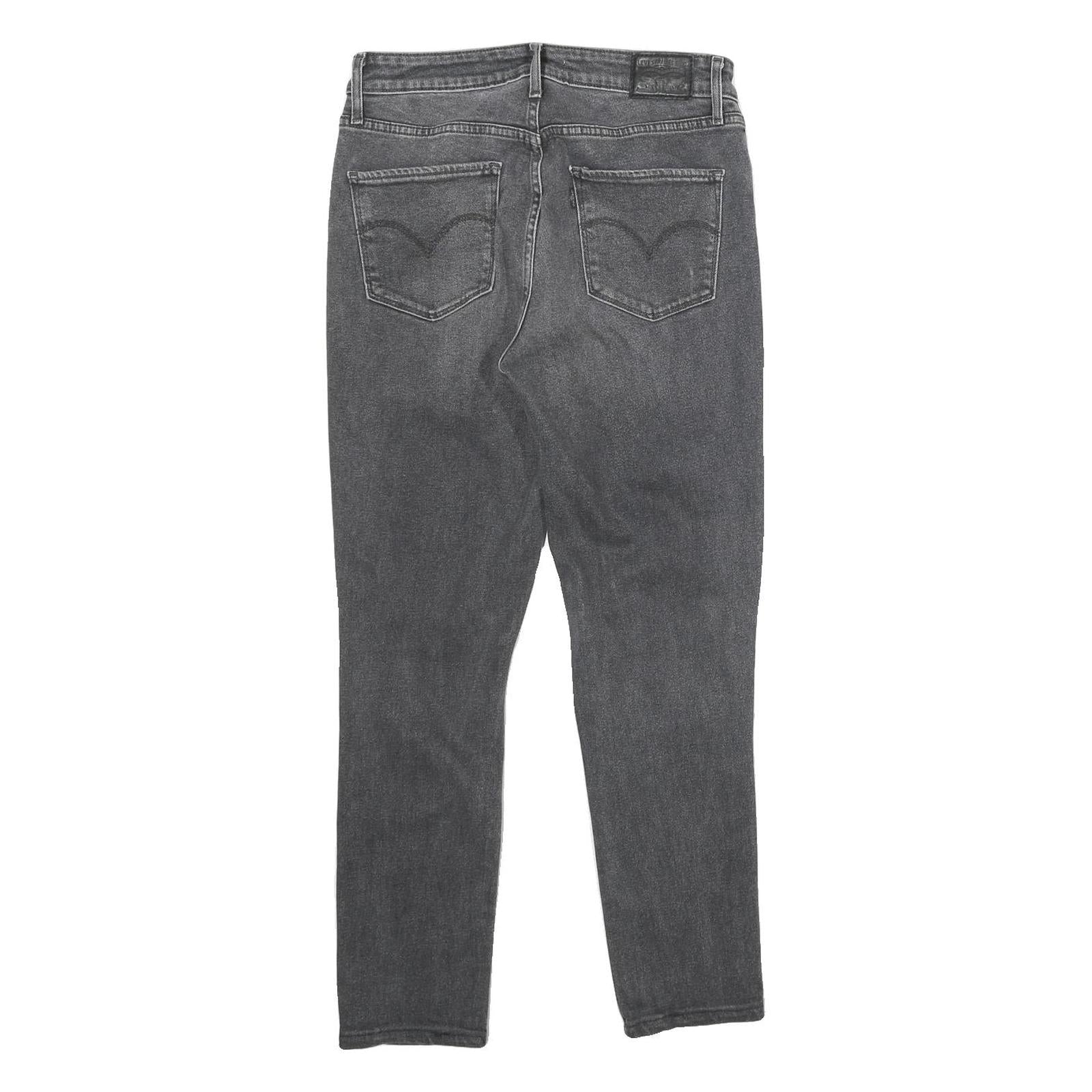 LEVI'S 721 High Rise Skinny Womens Jeans Grey Slim Skinny Denim Medium W29 L28