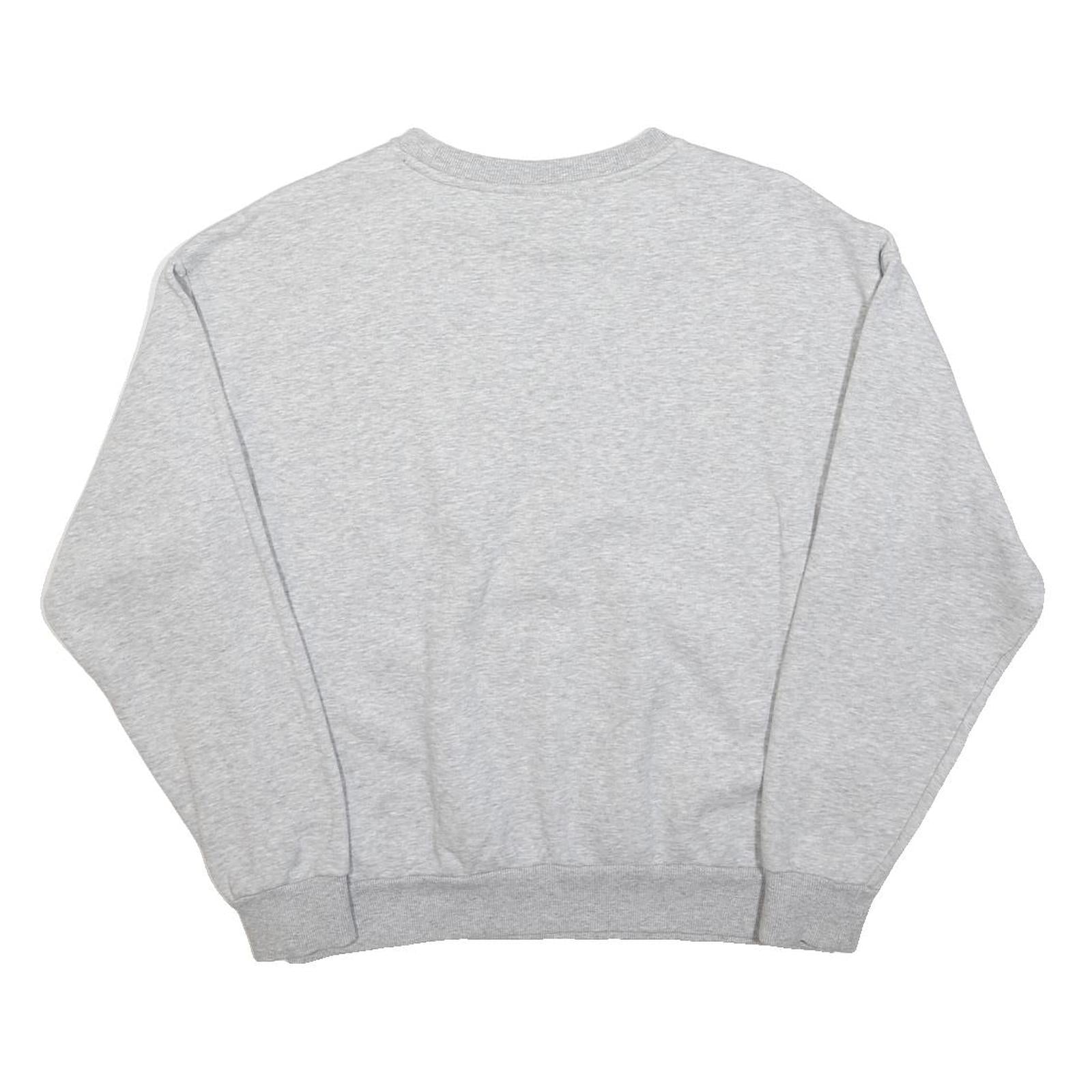 PUMA Womens Grey Cotton Blend Crew Neck Sweatshirt M Classic Logo Casual