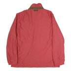 NAUTICA Mens Red Cotton Blend Zip Jacket XL Plain Lightweight Casual
