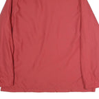 NAUTICA Mens Red Cotton Blend Zip Jacket XL Plain Lightweight Casual