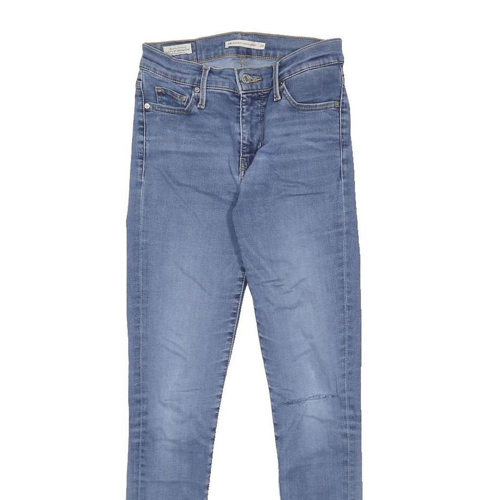 LEVI'S 310 BIG E Womens Jeans Blue Slim Skinny Denim Medium W26 L30 Stretch