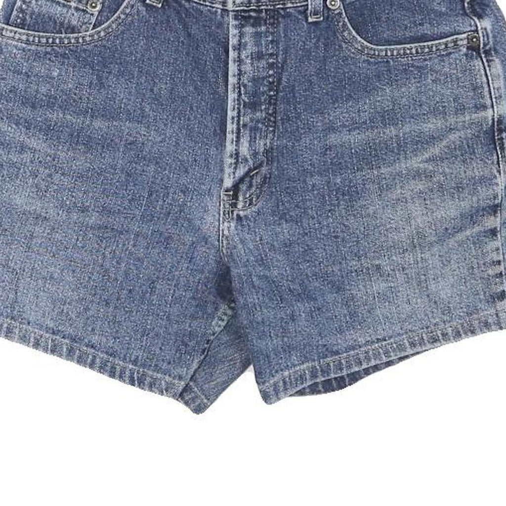 LOIS Womens Denim Blue Casual Shorts M W28 Classic Fit Button Closure
