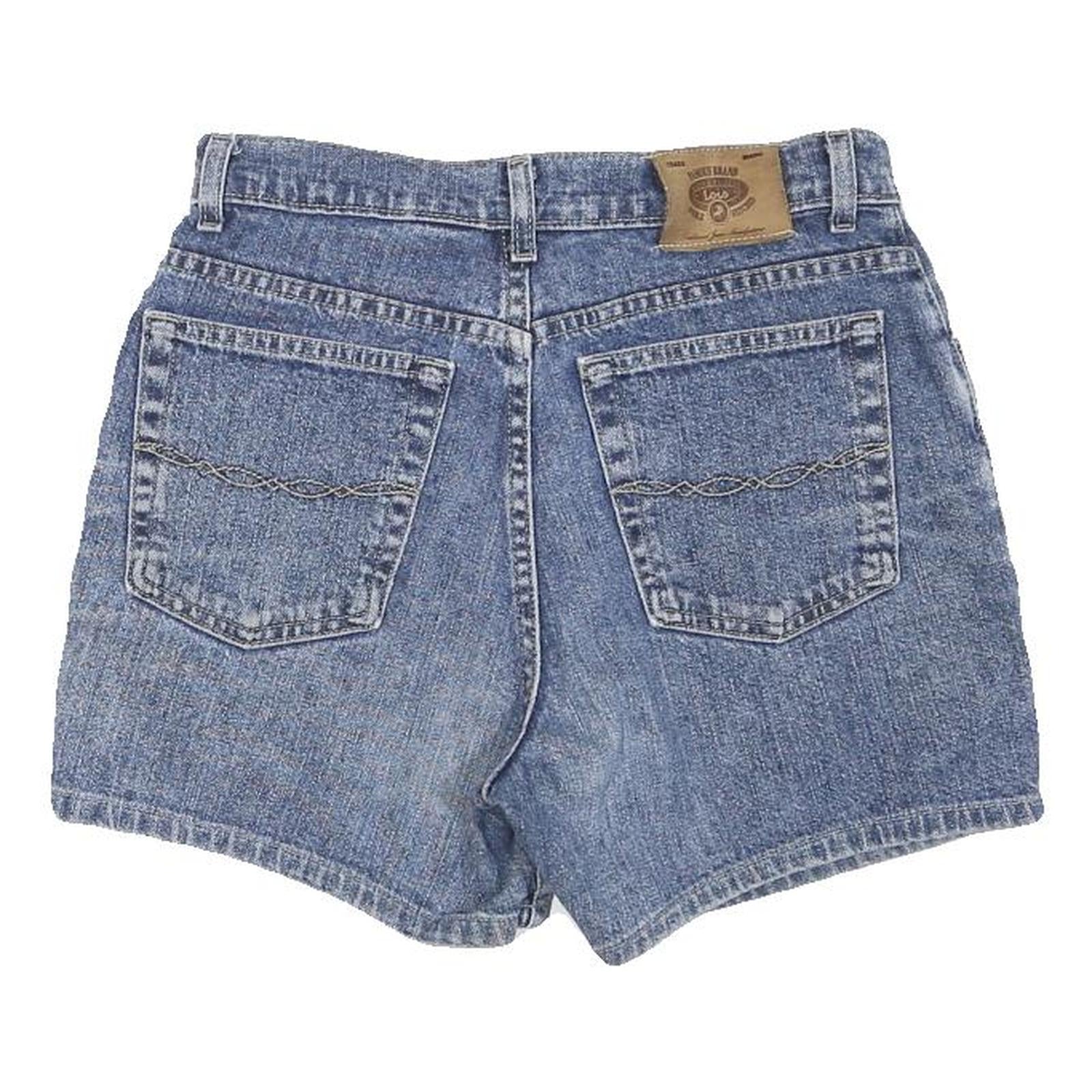 LOIS Womens Denim Blue Casual Shorts M W28 Classic Fit Button Closure