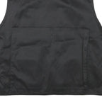 MIL-TEC Mens Black Utility Cotton Blend Vest M Pockets Casual Zip Fasten