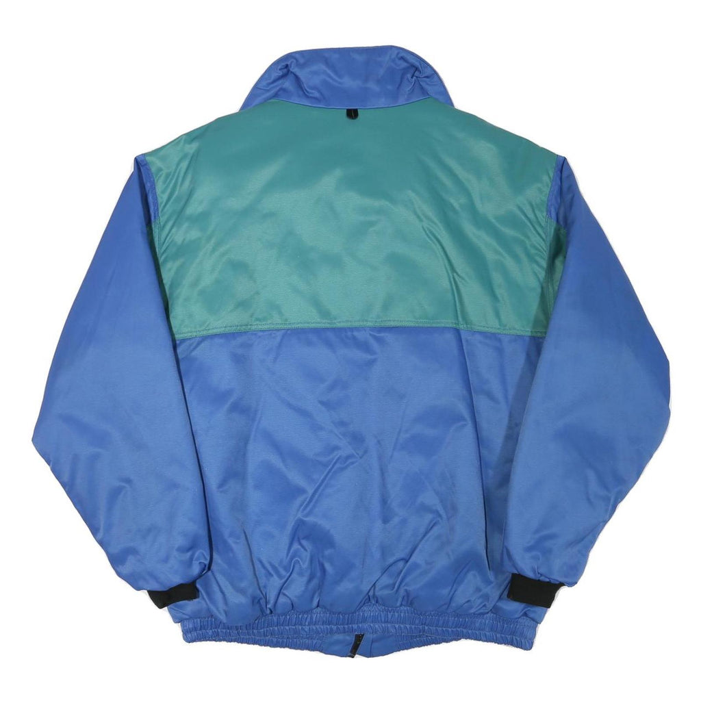HELLY HANSEN Mens Blue & Green Outdoor Jacket XL Polyester Blend Zip Plain