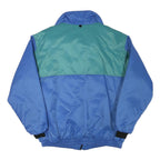 HELLY HANSEN Mens Blue & Green Outdoor Jacket XL Polyester Blend Zip Plain