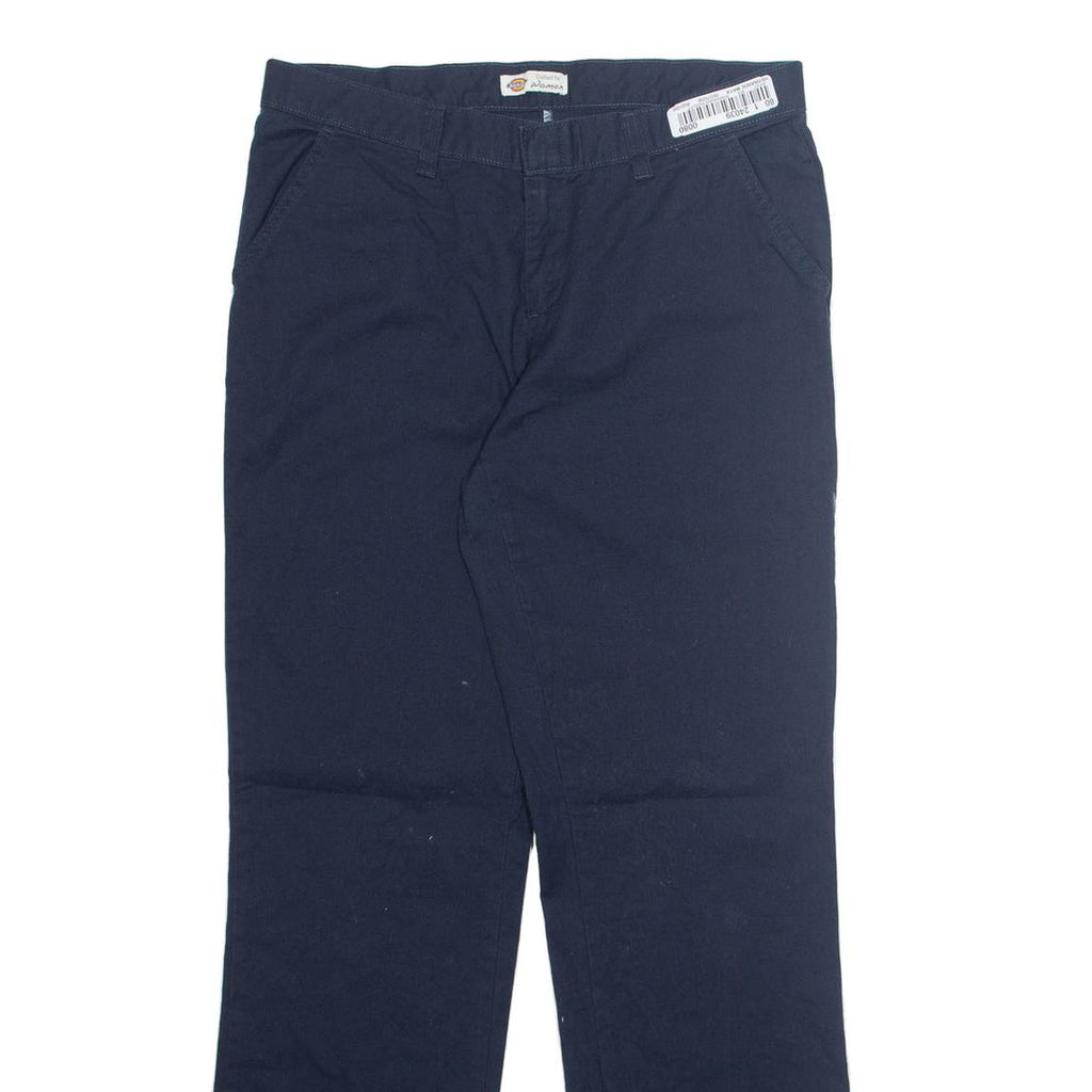 DICKIES Chino Womens Trousers Blue Regular Tapered W32 L32