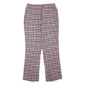 Patterned Womens Trousers Purple Regular Bootcut W30 L30